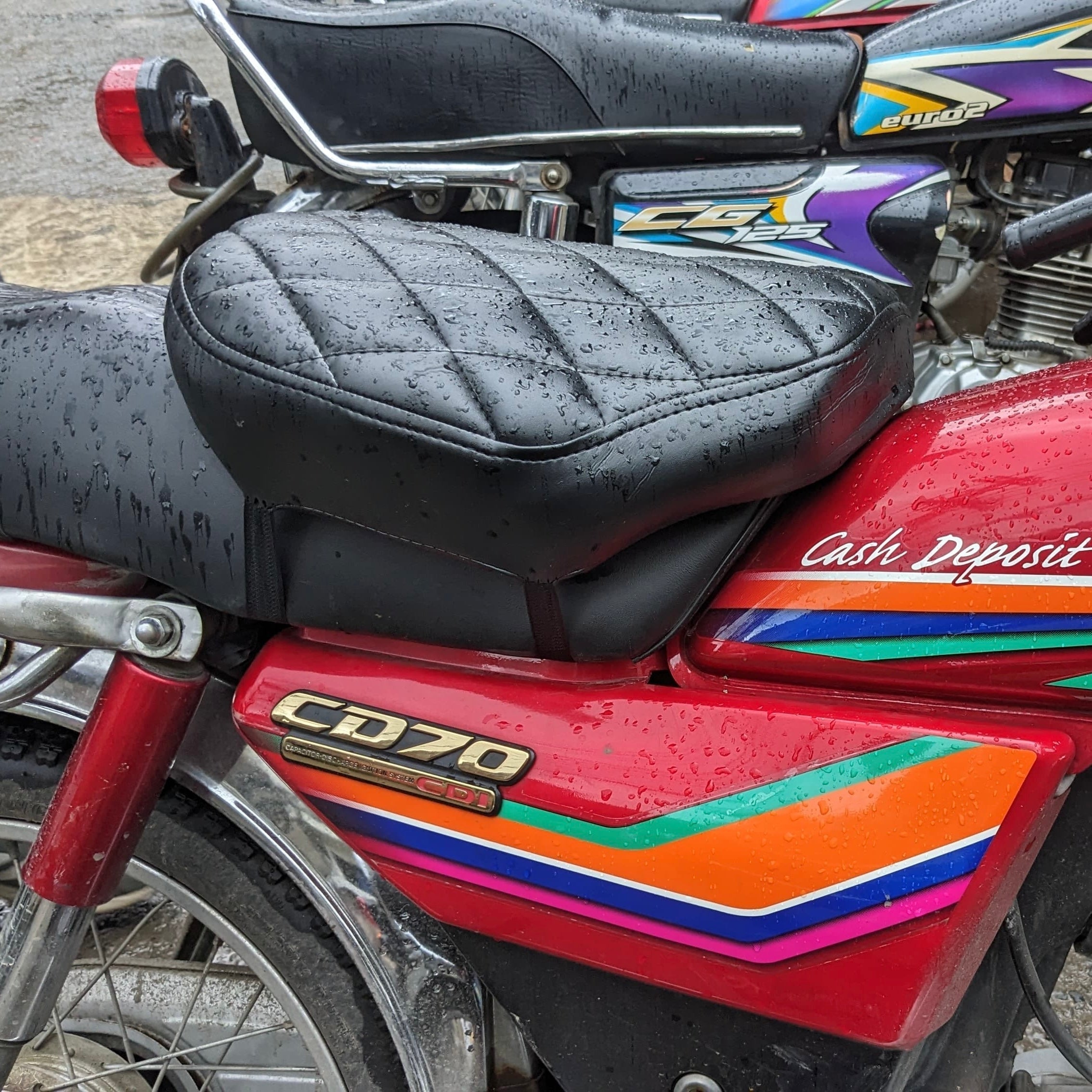 Bike Seat Cushion - Universal Size (CD 70/ CG 125/150 CHINA 70/ Suzuki/ Yamaha EVEs & Others)