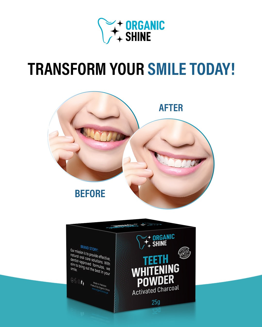 Activated Charcoal Teeth Whitening Powder