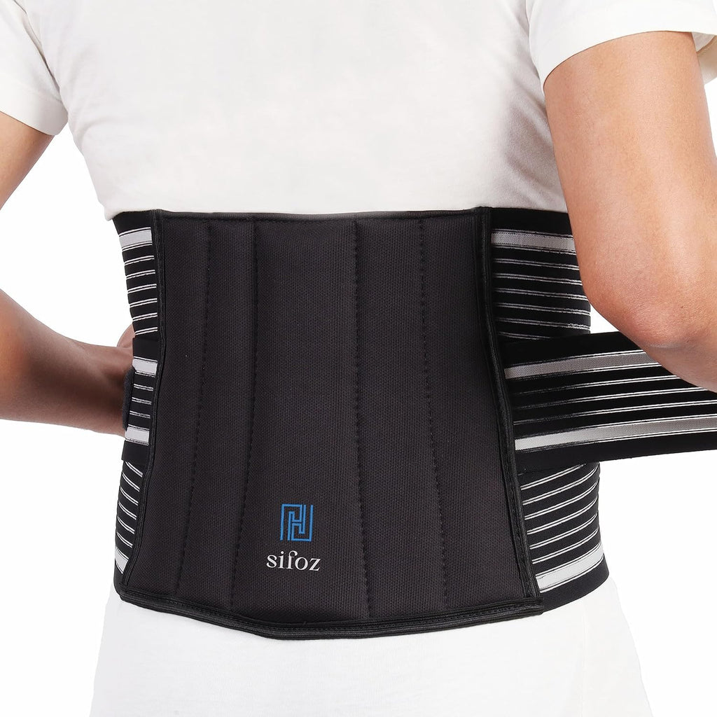 Sifoz Double Strap Lumbar Support Brace for Back Pain Relief for Men & Women