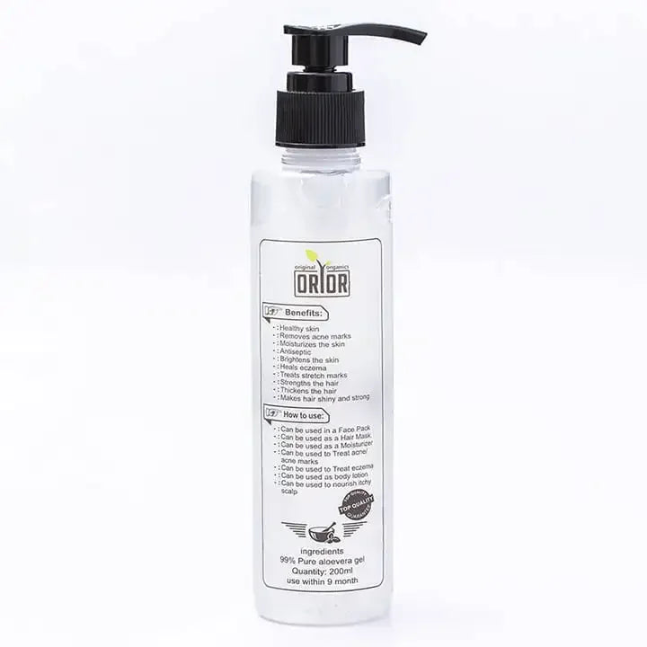 Pure Aloe Vera Gel for Skin & Hair – 100% Natural Hydration and Healing