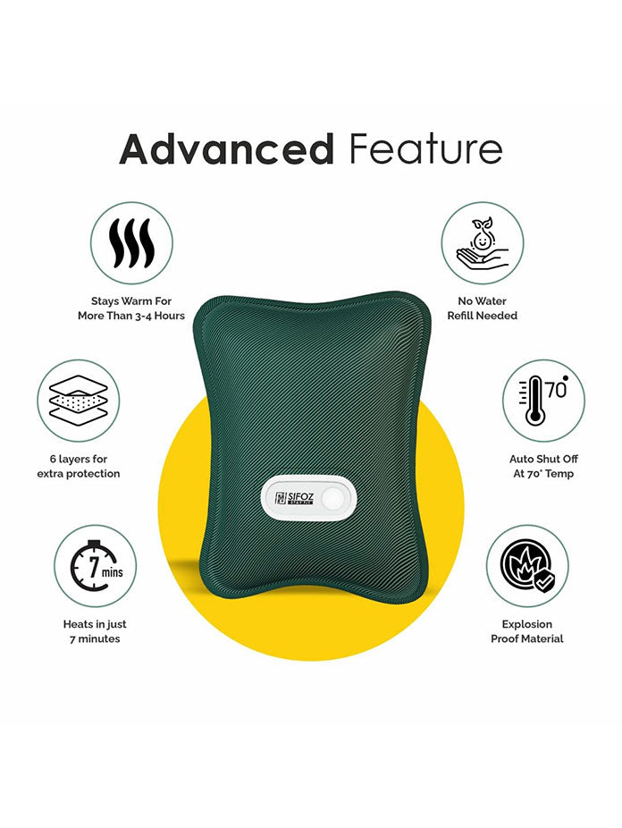 Sifoz Electric Hot Water Bag for Pain Relief
