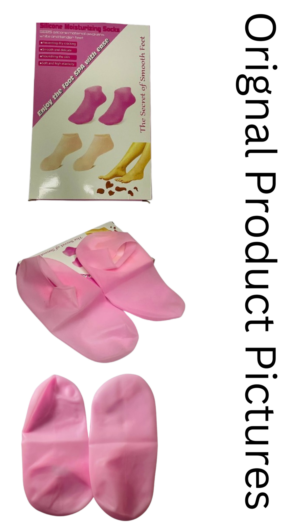 MOISTURIZING SOCKS ,Pack of 2 (1 Pair) (Allowed Open)