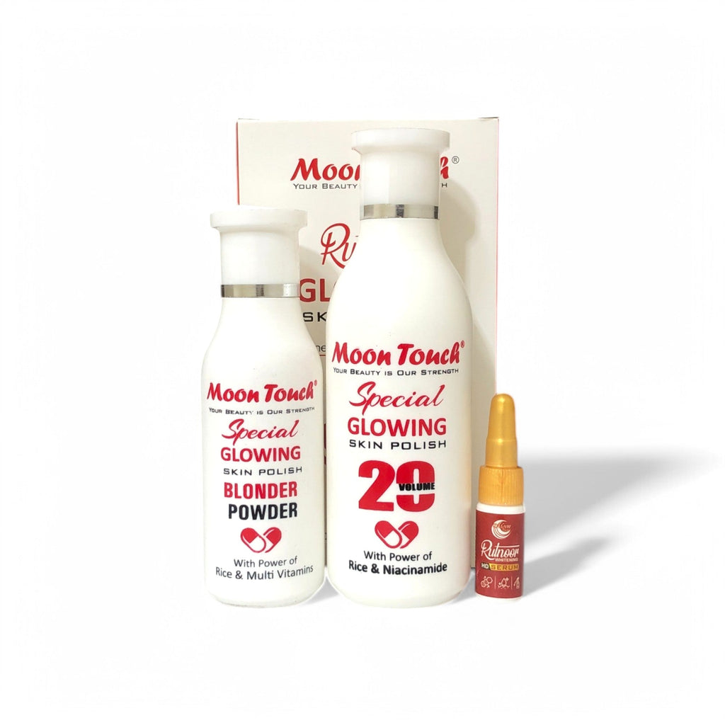 Rutnoor Special Glowing Skin Polish (Volume 200ml + Blonder 100g)