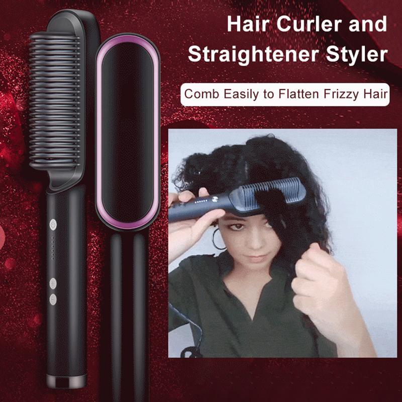 Multifunctional 2-in-1 Professional Hair Straightener Comb