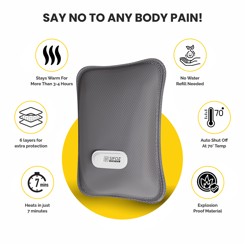 Sifoz Electric Hot Water Bag for Pain Relief