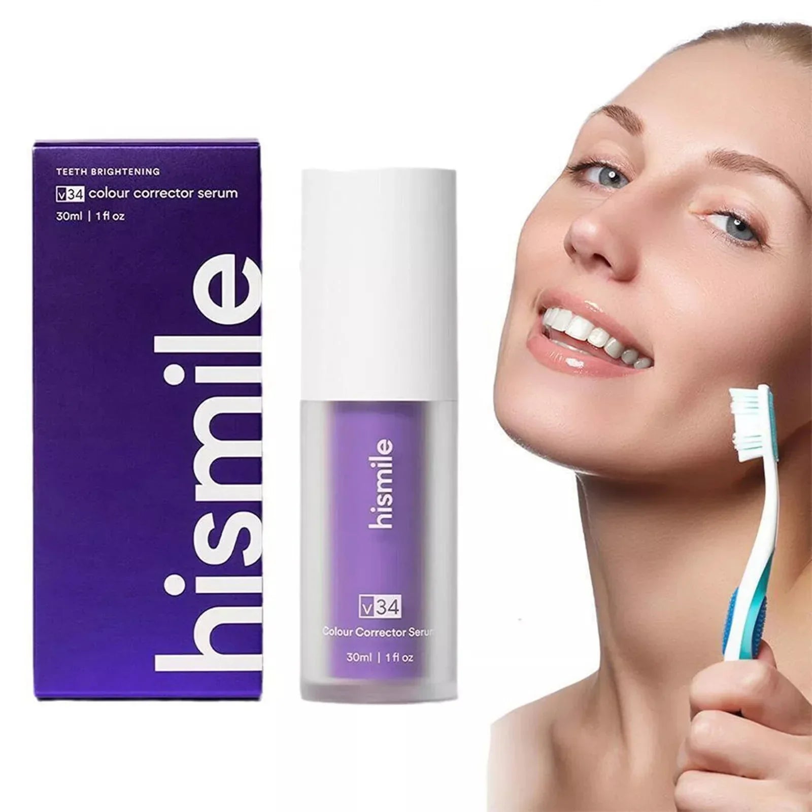 Hismile v34 Color Corrector Serum - Instant Teeth Whitening