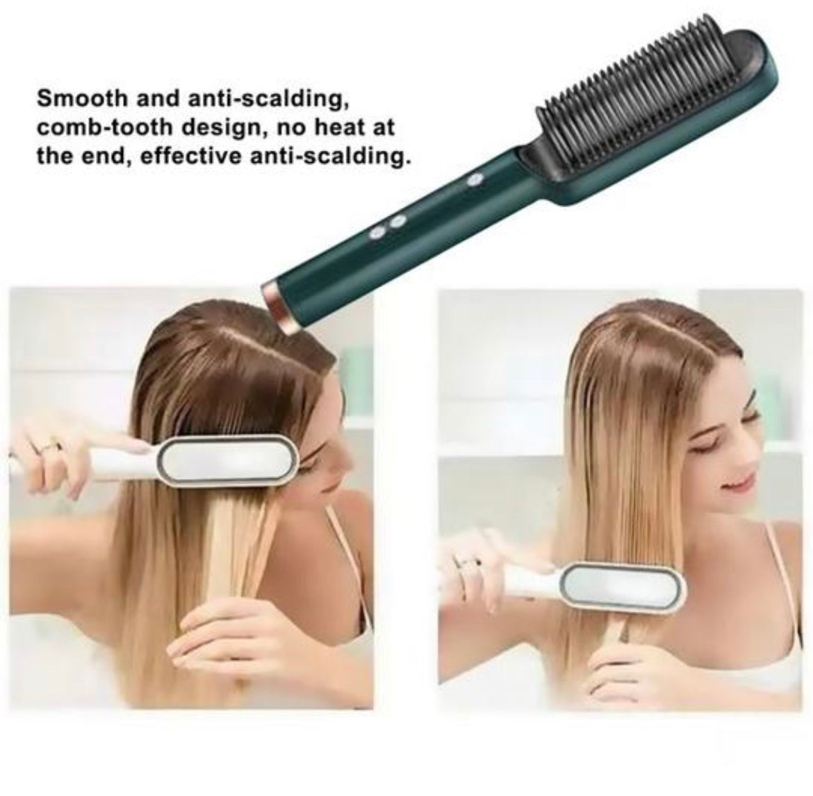 Multifunctional 2-in-1 Professional Hair Straightener Comb