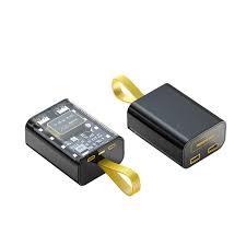 Portable Power Bank with LED Display – Dual USB Output, Fast Charging, Compact Design