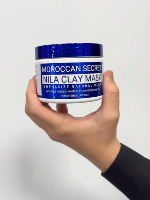 Blue Moroccan Nila Clay Mask – Brightening & Radiant Skin Treatment | Deep Cleansing & Glow